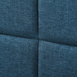 CorLiving Bellevue Ocean Blue Upholstered Panel Bed, Double/Full Ocean Blue BRH-202-D