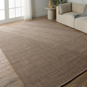 Jaipur Living Birchwood Alyster Solid Handmade Indoor Rug Taupe 9'x12'