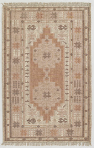 Momeni Bristol BRS-8 Hand Woven Traditional Medallion Indoor Rug Blush 9' x 12'