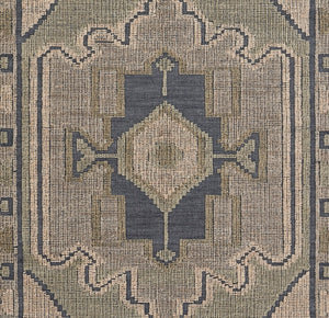 Momeni Bristol BRS-9 Hand Woven Traditional Medallion Indoor Rug Blue 9' x 12'