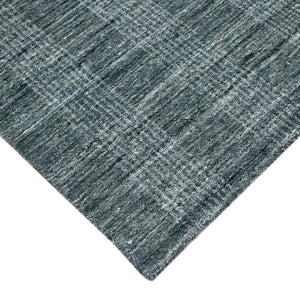 Amer Rugs Brooklyn Farmhouse Plaid Hand-woven Area Rug - Luxurious Wool & Art Silk For Stylish Home Decor Stone Blue Wool, Viscose Brk40203