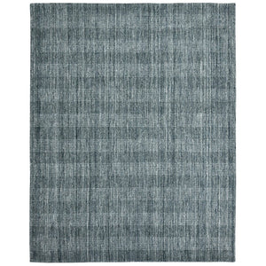 Amer Rugs Brooklyn Farmhouse Plaid Hand-woven Area Rug - Luxurious Wool & Art Silk For Stylish Home Decor Stone Blue Wool, Viscose Brk40203