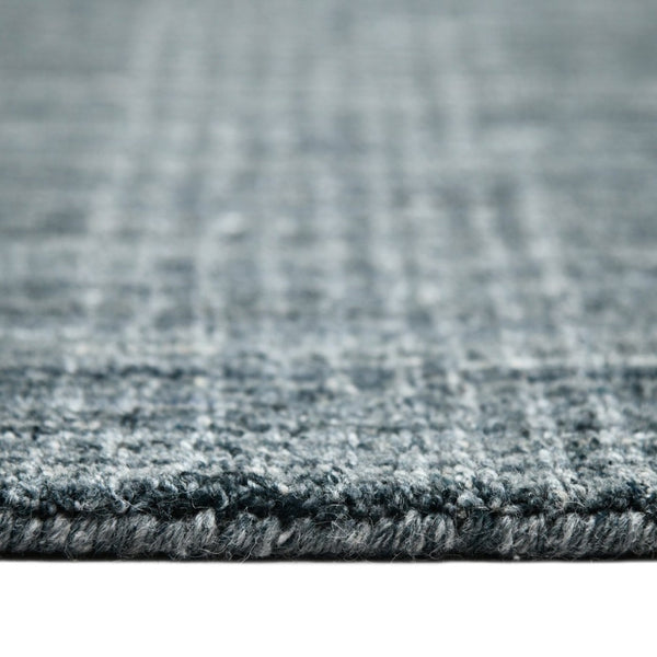 Amer Rugs Brooklyn Farmhouse Plaid Hand-woven Area Rug - Luxurious Wool & Art Silk For Stylish Home Decor Stone Blue Wool, Viscose Brk40203