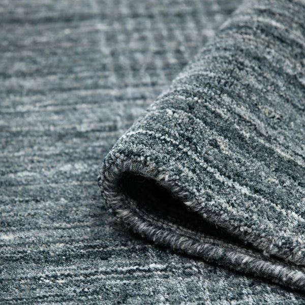 Amer Rugs Brooklyn Farmhouse Plaid Hand-woven Area Rug - Luxurious Wool & Art Silk For Stylish Home Decor Stone Blue Wool, Viscose Brk40203