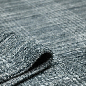 Amer Rugs Brooklyn Farmhouse Plaid Hand-woven Area Rug - Luxurious Wool & Art Silk For Stylish Home Decor Stone Blue Wool, Viscose Brk40203