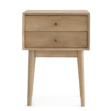 Stowe Nightstand, Driftwood Salt Flat - Stowe Nightstand Driftwood SFSTOWNST00DW Malouf