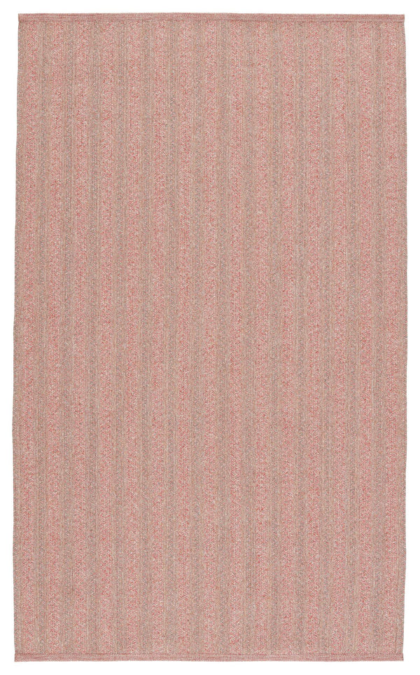 Jaipur Living Jaipur Living Topsail Braided Stripe Polypropylene Rug for Patio or Casual Dining Rose 7'6"X9'6" RUG149351