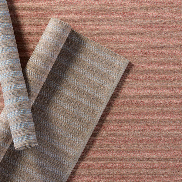 Jaipur Living Jaipur Living Topsail Braided Stripe Polypropylene Rug for Patio or Casual Dining Rose 7'6"X9'6" RUG149351