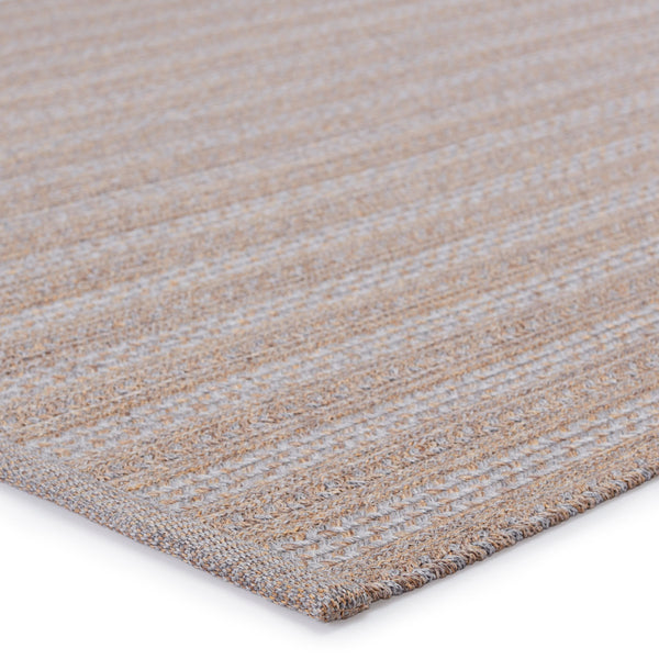 Jaipur Living Jaipur Living Topsail Braided Stripe Polypropylene Rug for Patio or Casual Dining Gray 5'X8' RUG149357