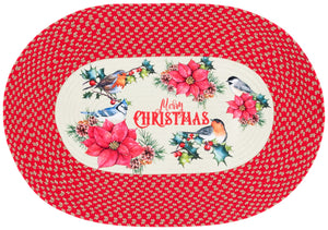 Safavieh Braided Christmas Poster 103q Ivory / Red Ivory ,Red 60% Pp + 40% Polyester Brp103q-23ov