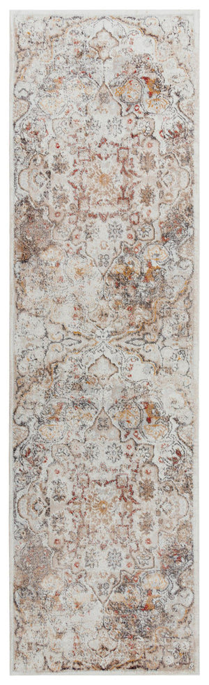 Rizzy Bristol BRS102 Power Loomed Transitional Polypropylene/Polyester Rug Beige/Copper 2'7" x 8'