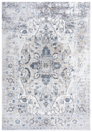Rizzy Bristol BRS104 Power Loomed Transitional Polypropylene/Polyester Rug Beige/Blue 8'10" x 11'10"