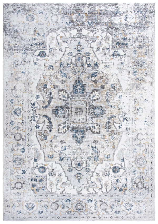 Rizzy Bristol BRS104 Power Loomed Transitional Polypropylene/Polyester Rug Beige/Blue 8'10" x 11'10"