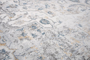 Rizzy Bristol BRS104 Power Loomed Transitional Polypropylene/Polyester Rug Beige/Blue 8'10" x 11'10"