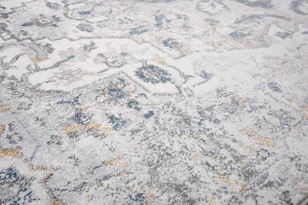 Rizzy Bristol BRS104 Power Loomed Transitional Polypropylene/Polyester Rug Beige/Blue 8'10" x 11'10"