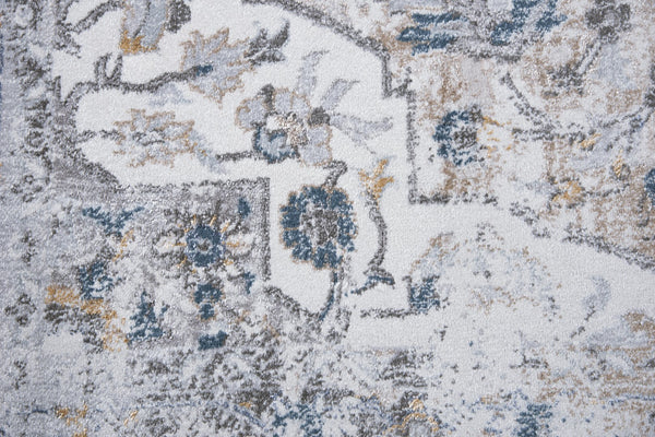 Rizzy Bristol BRS104 Power Loomed Transitional Polypropylene/Polyester Rug Beige/Blue 8'10" x 11'10"