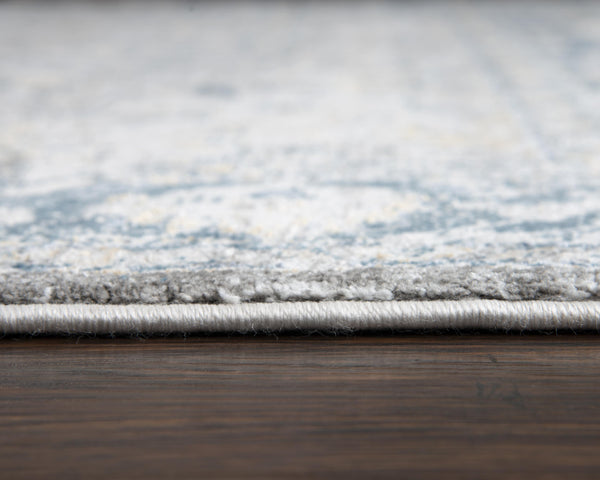 Rizzy Bristol BRS105 Power Loomed Transitional Polypropylene/Polyester Rug Beige/Blue 8'10" x 11'10"