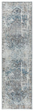 Rizzy Bristol BRS106 Power Loomed Transitional Polypropylene/Polyester Rug Beige/Blue 2'7" x 8'