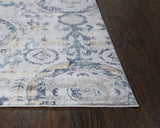 Rizzy Bristol BRS107 Power Loomed Transitional Polypropylene/Polyester Rug Beige/Blue 8'10" x 11'10"