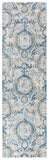 Rizzy Bristol BRS107 Power Loomed Transitional Polypropylene/Polyester Rug Beige/Blue 2'7" x 8'