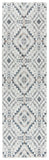 Rizzy Bristol BRS108 Power Loomed Transitional Polypropylene/Polyester Rug Beige/Blue 2'7" x 8'