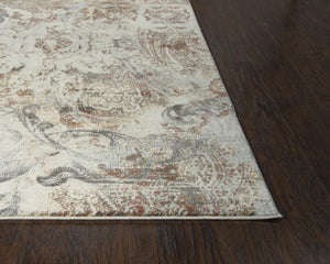 Rizzy Bristol BRS112 Power Loomed Transitional Polypropylene/Polyester Rug Beige/Copper 8'10" x 11'10"