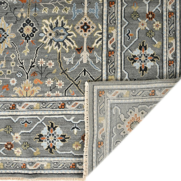 Amer Rugs Bristol Elegant Hand-knotted Area Rug With Persian-inspired Design For Luxurious Home Décor Santas Gray Wool Brs150810