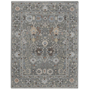Amer Rugs Bristol Elegant Hand-knotted Area Rug With Persian-inspired Design For Luxurious Home Décor Santas Gray Wool Brs150810