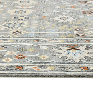 Amer Rugs Bristol Elegant Hand-knotted Area Rug With Persian-inspired Design For Luxurious Home Décor Santas Gray Wool Brs150810