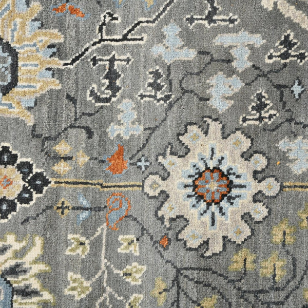 Amer Rugs Bristol Elegant Hand-knotted Area Rug With Persian-inspired Design For Luxurious Home Décor Santas Gray Wool Brs150810