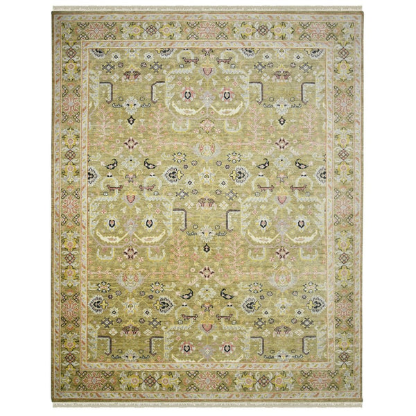 Amer Rugs Bristol Elegant Hand-knotted Area Rug With Persian-inspired Design For Luxurious Home Décor Gold Wool Brs180810