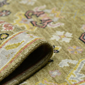 Amer Rugs Bristol Elegant Hand-knotted Area Rug With Persian-inspired Design For Luxurious Home Décor Gold Wool Brs180810