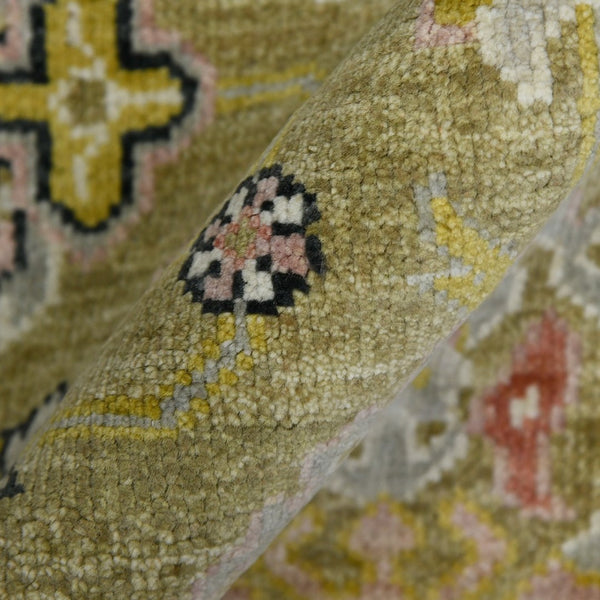 Amer Rugs Bristol Elegant Hand-knotted Area Rug With Persian-inspired Design For Luxurious Home Décor Gold Wool Brs180810