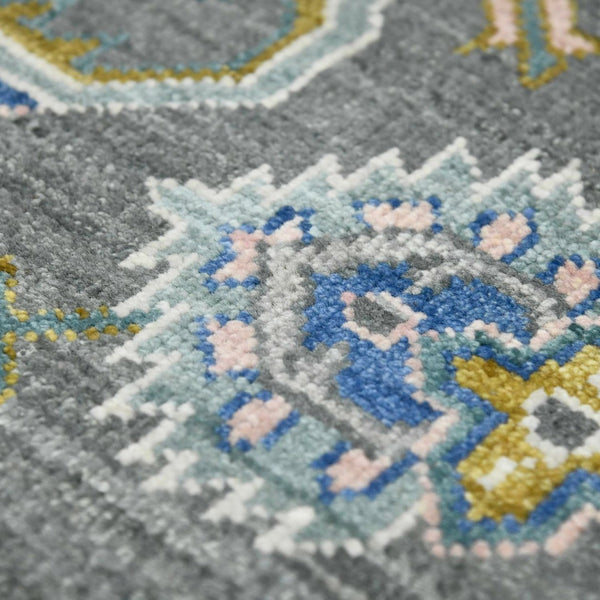 Amer Rugs Bristol Elegant Hand-knotted Area Rug With Persian-inspired Design For Luxurious Home Décor Gray,Multi Wool Brs190912