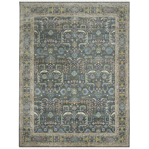 Amer Rugs Bristol Elegant Hand-knotted Area Rug With Persian-inspired Design For Luxurious Home Décor Gray,Multi Wool Brs190912