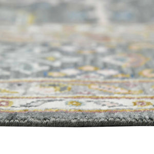 Amer Rugs Bristol Elegant Hand-knotted Area Rug With Persian-inspired Design For Luxurious Home Décor Gray,Multi Wool Brs190912