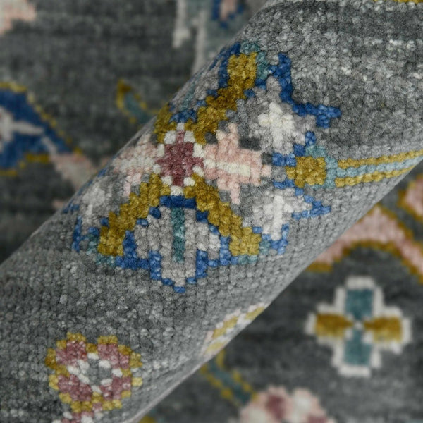 Amer Rugs Bristol Elegant Hand-knotted Area Rug With Persian-inspired Design For Luxurious Home Décor Gray,Multi Wool Brs190912