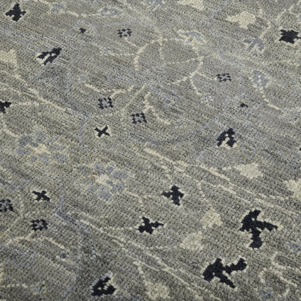 Amer Rugs Bristol Hand-knotted Area Rug – Luxurious New Zealand Wool With Persian-inspired Design For Elegance Silver Sand Wool Brs20203