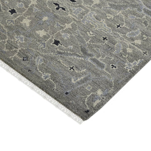 Amer Rugs Bristol Hand-knotted Area Rug – Luxurious New Zealand Wool With Persian-inspired Design For Elegance Silver Sand Wool Brs20203