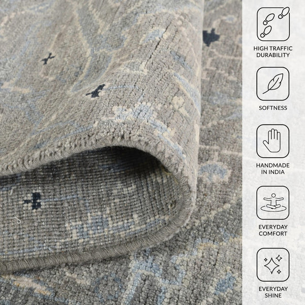 Amer Rugs Brooklyn Farmhouse Plaid Hand-woven Area Rug - Luxurious Wool & Art Silk For Stylish Home Decor Beige Wool, Viscose Brk20203