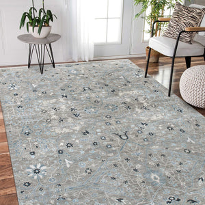 Amer Rugs Bristol Hand-knotted Area Rug – Luxurious New Zealand Wool With Persian-inspired Design For Elegance Silver Sand Wool Brs20203