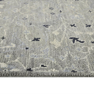 Amer Rugs Bristol Hand-knotted Area Rug – Luxurious New Zealand Wool With Persian-inspired Design For Elegance Silver Sand Wool Brs20203