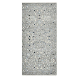 Amer Rugs Bristol Hand-knotted Area Rug – Luxurious New Zealand Wool With Persian-inspired Design For Elegance Silver Sand Wool Brs22808