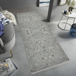 Amer Rugs Bristol Hand-knotted Area Rug – Luxurious New Zealand Wool With Persian-inspired Design For Elegance Silver Sand Wool Brs22808