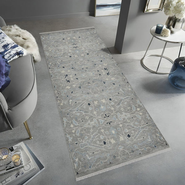 Amer Rugs Bristol Hand-knotted Area Rug – Luxurious New Zealand Wool With Persian-inspired Design For Elegance Silver Sand Wool Brs22808