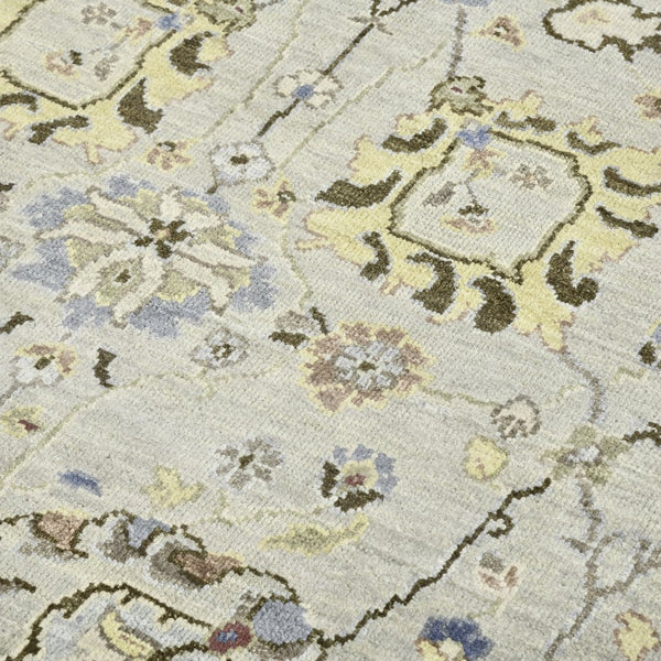 Amer Rugs Bristol Hand-knotted Area Rug – Luxurious New Zealand Wool With Persian-inspired Design For Elegance Silver Gray Wool Brs300203