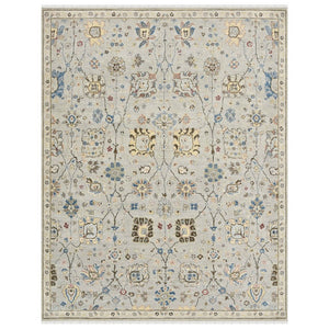Amer Rugs Bristol Hand-knotted Area Rug – Luxurious New Zealand Wool With Persian-inspired Design For Elegance Silver Gray Wool Brs300203