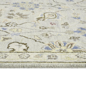 Amer Rugs Bristol Hand-knotted Area Rug – Luxurious New Zealand Wool With Persian-inspired Design For Elegance Silver Gray Wool Brs300203