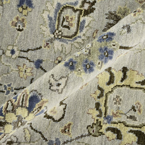 Amer Rugs Bristol Hand-knotted Area Rug – Luxurious New Zealand Wool With Persian-inspired Design For Elegance Silver Gray Wool Brs300203