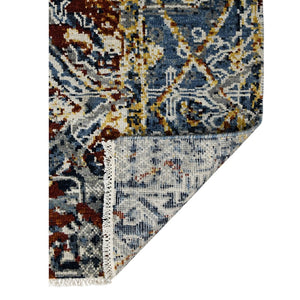 Amer Rugs Bristol Elegant Hand-knotted Area Rug With Persian-inspired Design For Luxurious Home Décor Blue Wool Brs461215